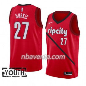 Camiseta Niños Portland Trail Blazers Jusuf Nurkic 27 2018-19 Nike Rojo Swingman